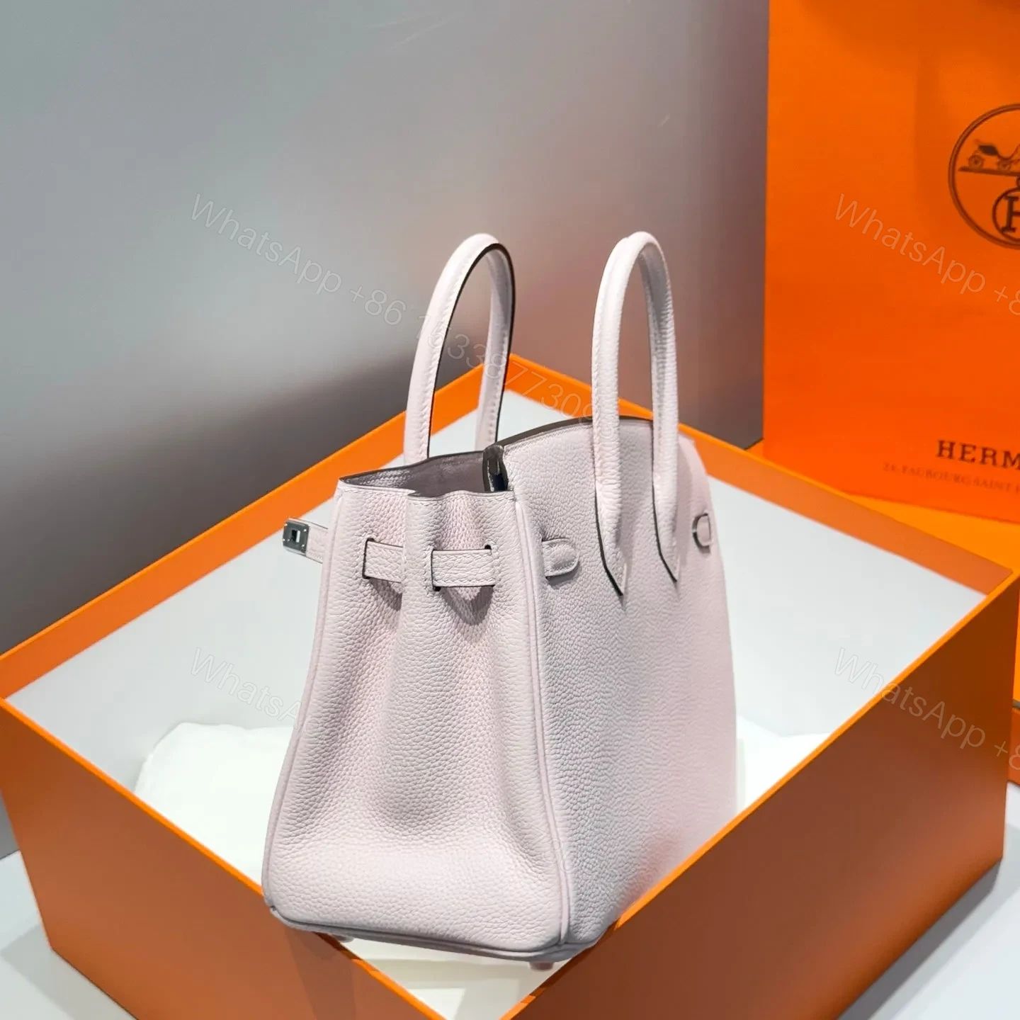 View 3 of HN 25 IN PINK BABY SILVER HARDWARE