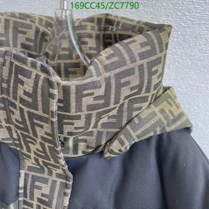 View 2 of Fendi Canvas Ski Winte Jacket YT441
