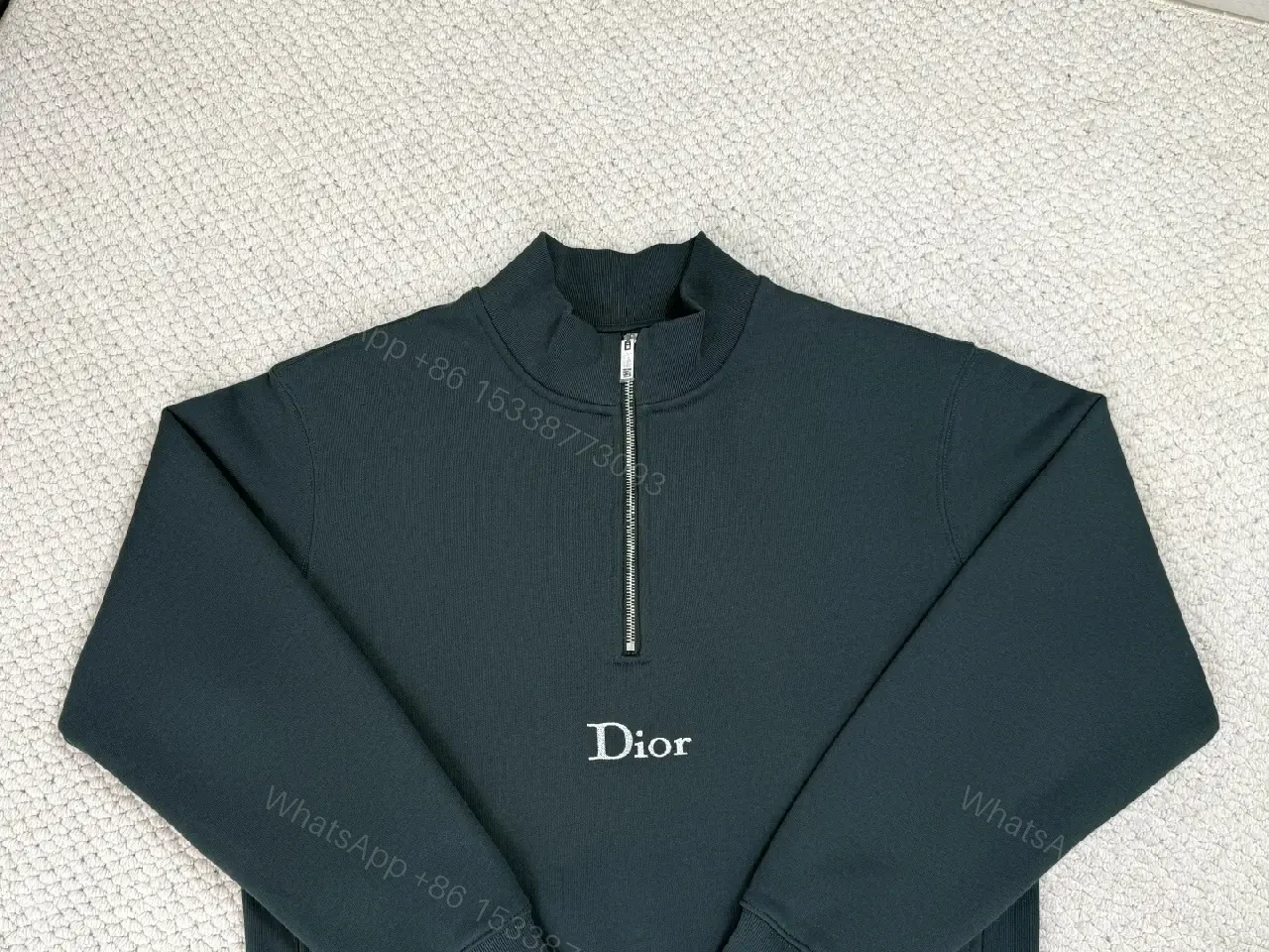 View 9 of Structured Minimalist Pullover: Clean Zip-Front Comfort Crewneck