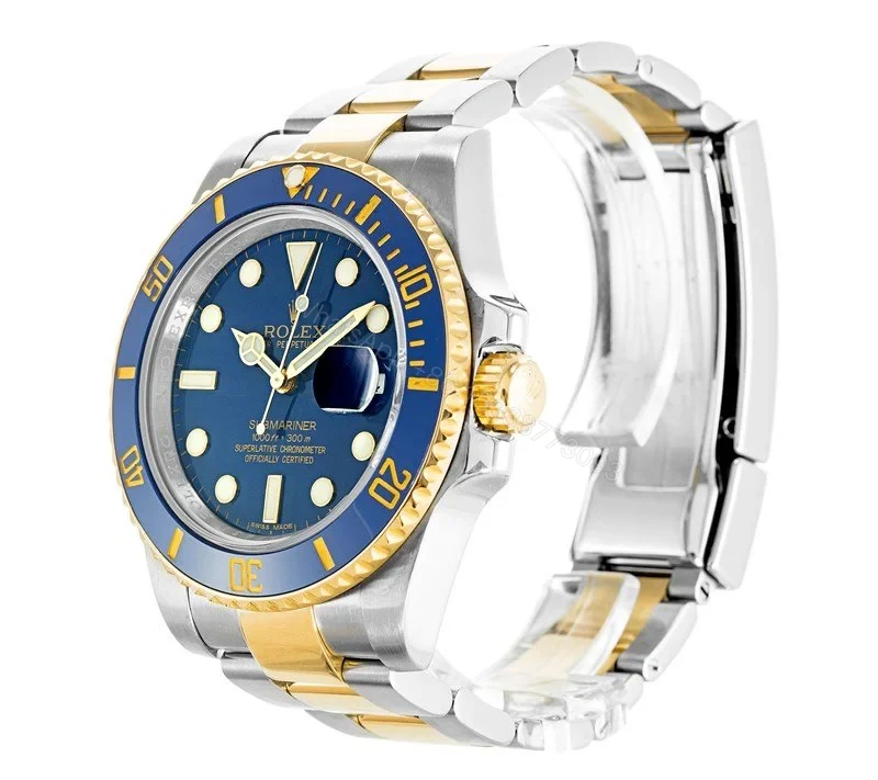 View 2 of Superclone Rolex Submariner Blue Dial 116613LB “Bluesy”