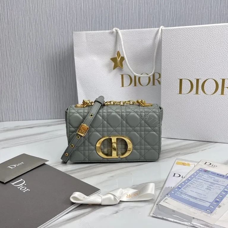 Chic Gray Quilted Lambskin Bag with Gold Hardware — view 1