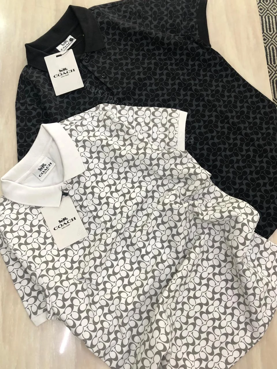 View 3 of First Copy Coach Premium Cotton Lycra Polo T-Shirt for Men