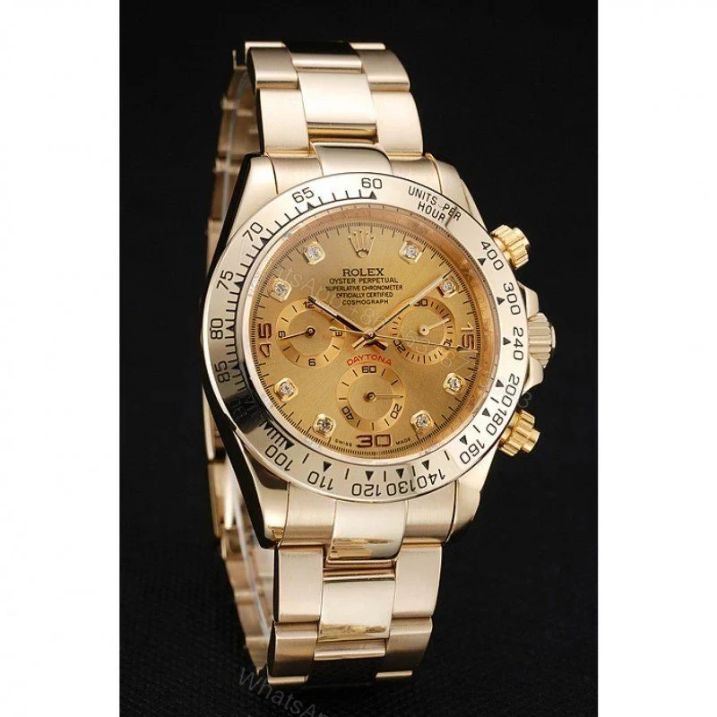 View 3 of Replica Rolex Daytona Gold Dial 1454245