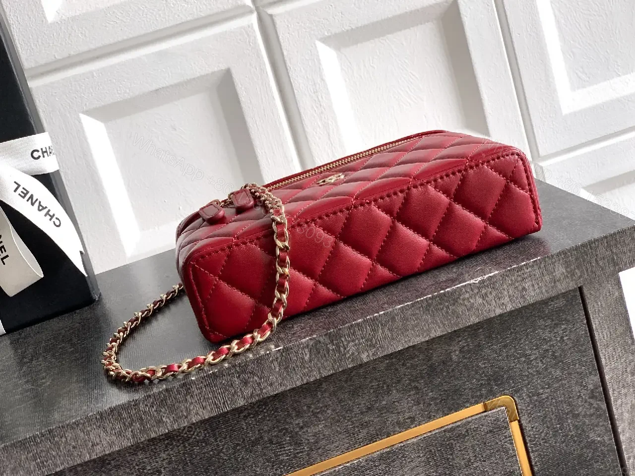 View 5 of Chic Quilted Satchel with Gold Hardware – Structured Luxury Bag