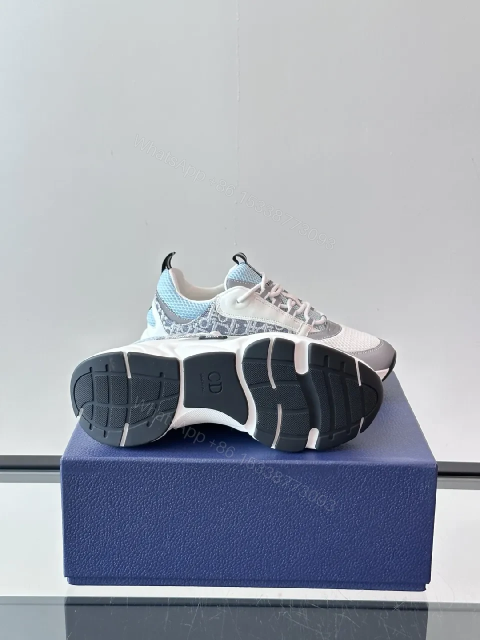 View 4 of White Leather Texture Sneakers: Modern Luxe Comfort Shoes