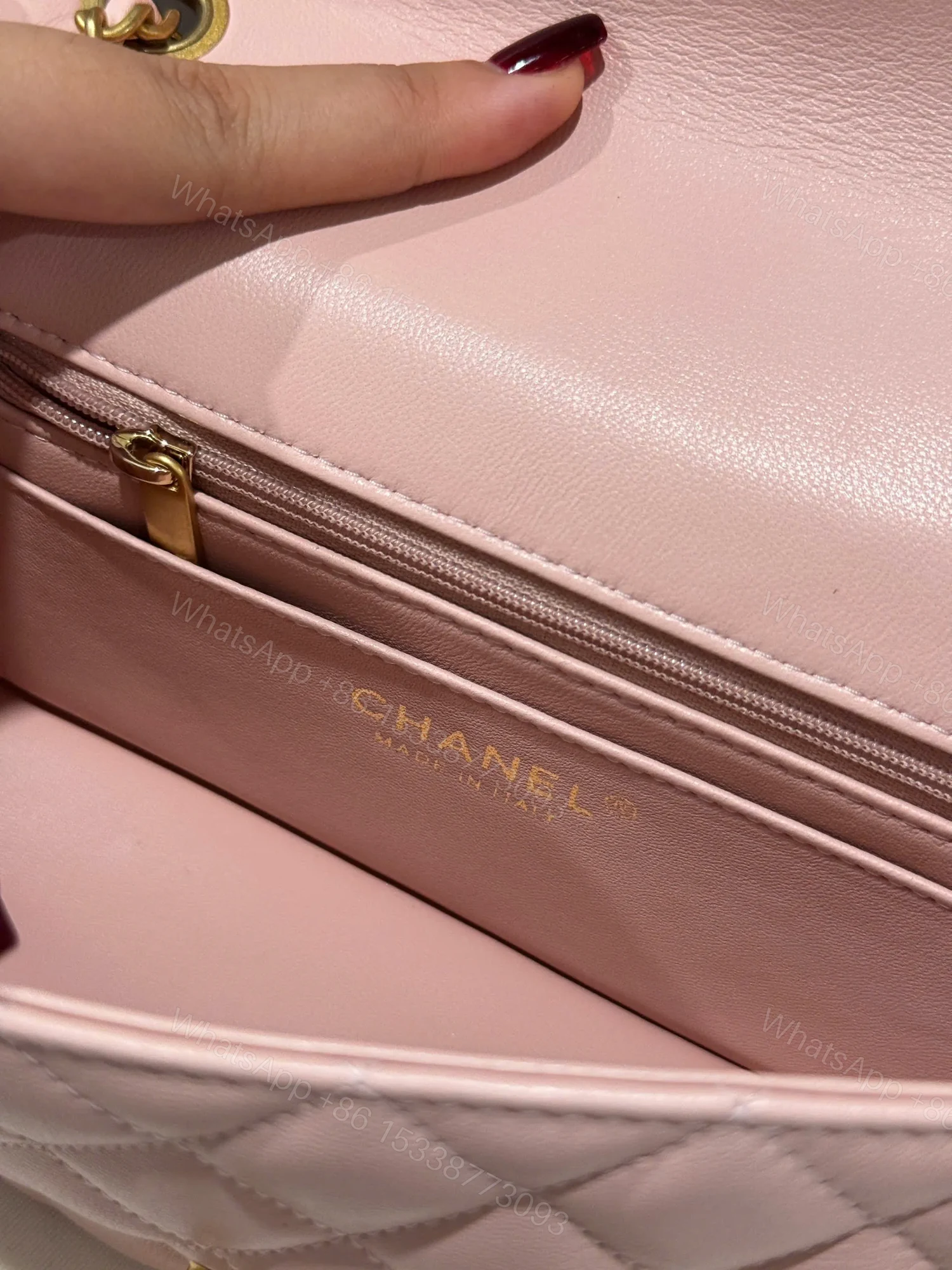View 4 of Chanel Classic Bell Bag Handbags Woman’s Like Auth Pink Sheepskin 20cm