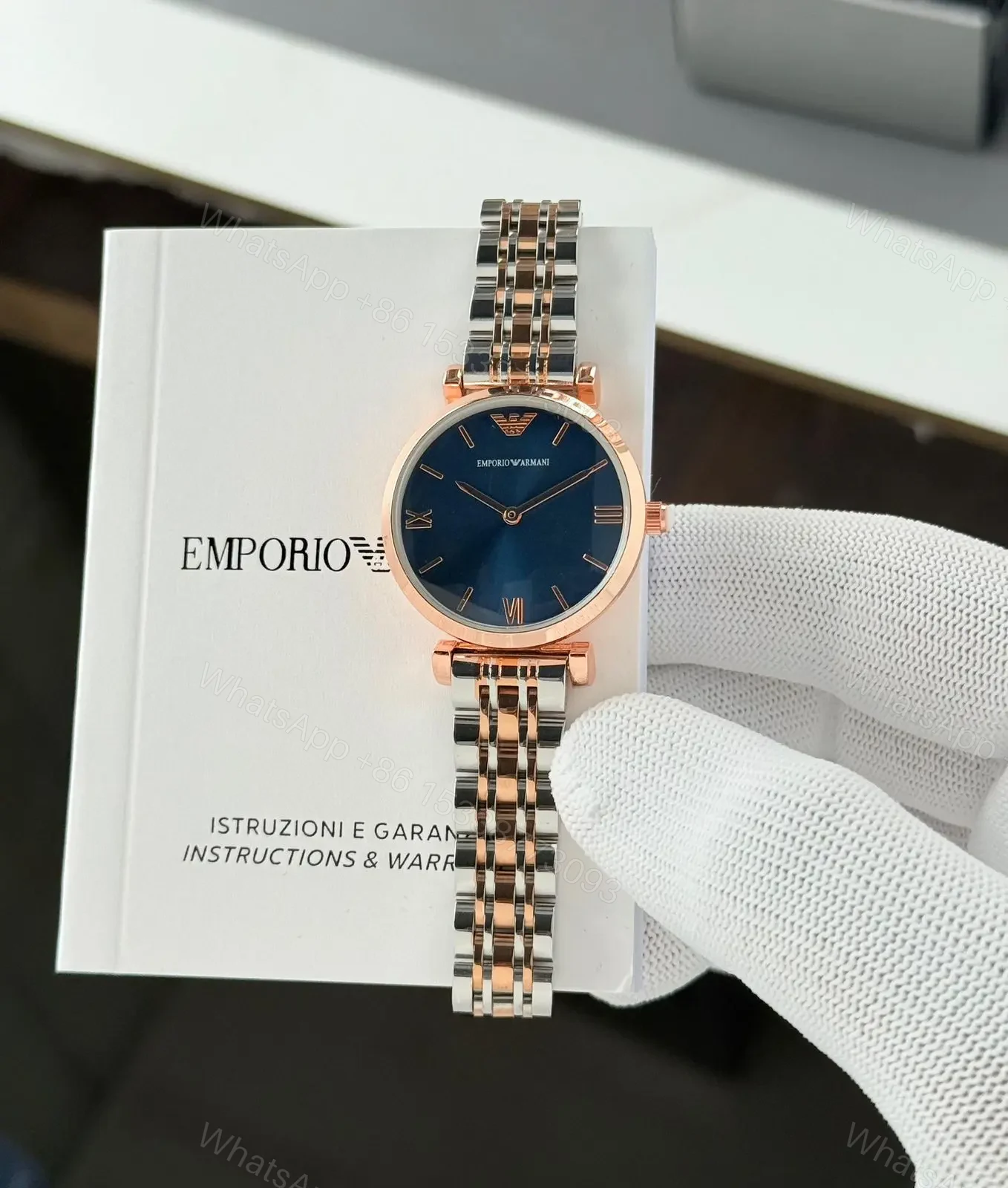 View 2 of Emporio Armani blue Dial