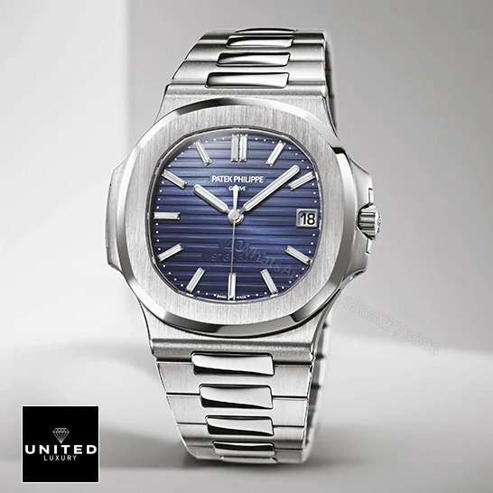 View 9 of Patek Philippe Nautilus Platinum Blue Replica