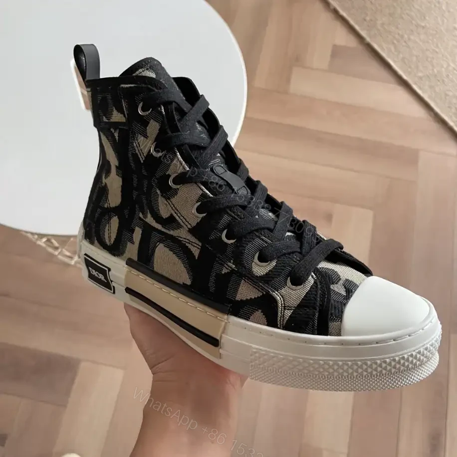 View 2 of B23 HIGH-TOP SNEAKER MAXI DIOR OBLIQUE JACQUARD – CD119