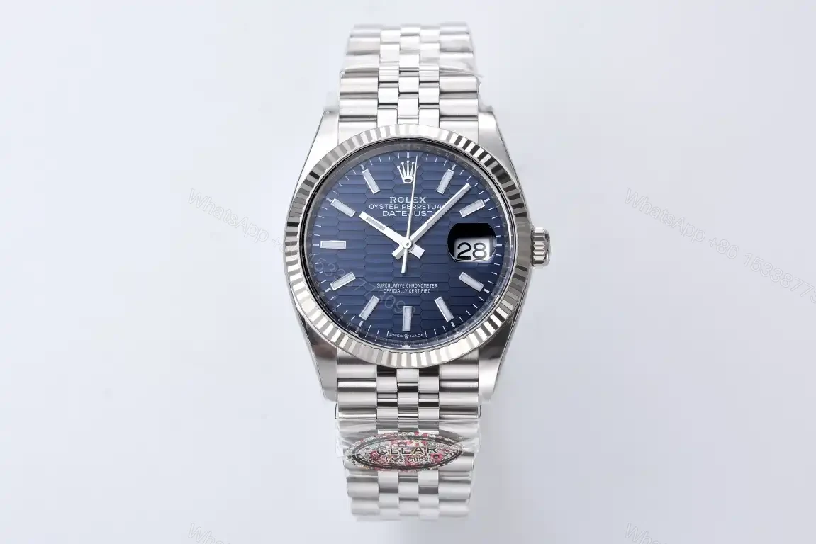 Rolex Datejust 36 Blue Fluted Motif Dial Jubilee 126234-0049 — view 1