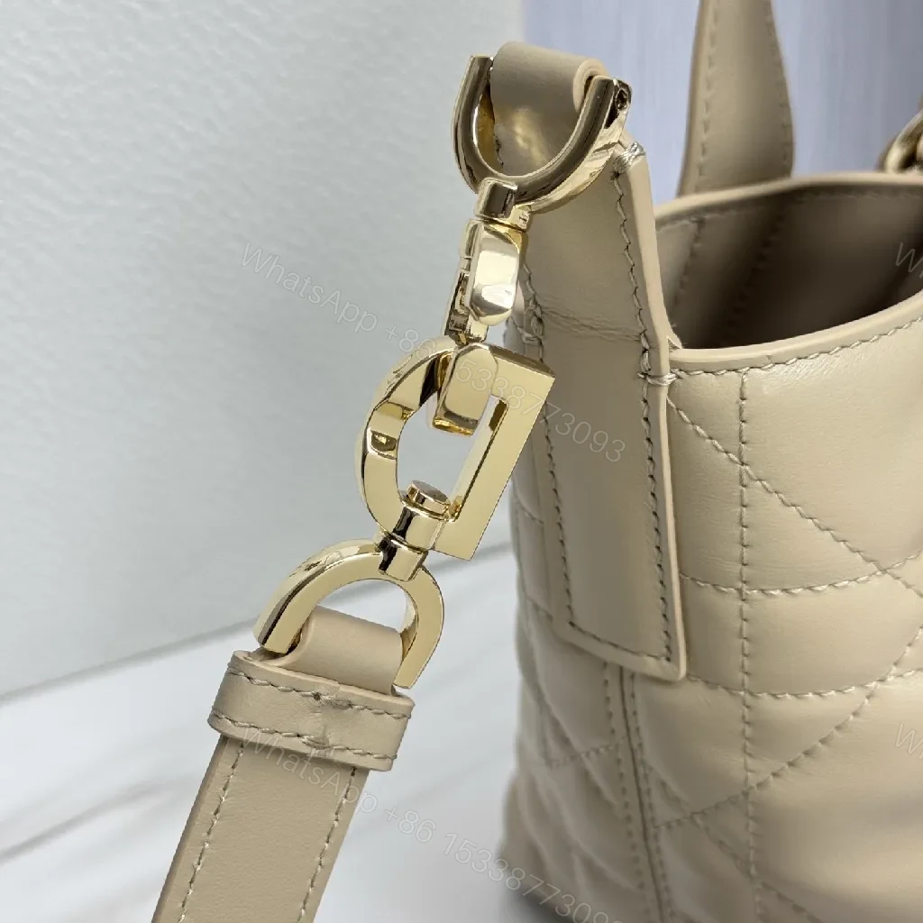 View 8 of Quilted Tote: Gold Hardware, Structured Luxury Carryall