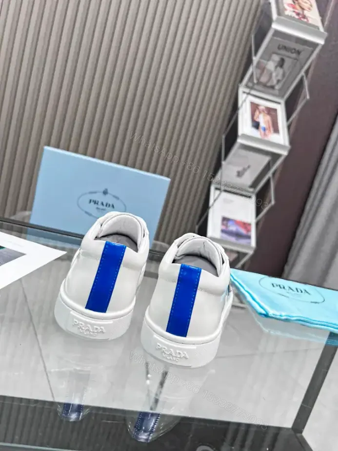 View 9 of PRADA BRUSHED LEATHER SNEAKERS – PRD044
