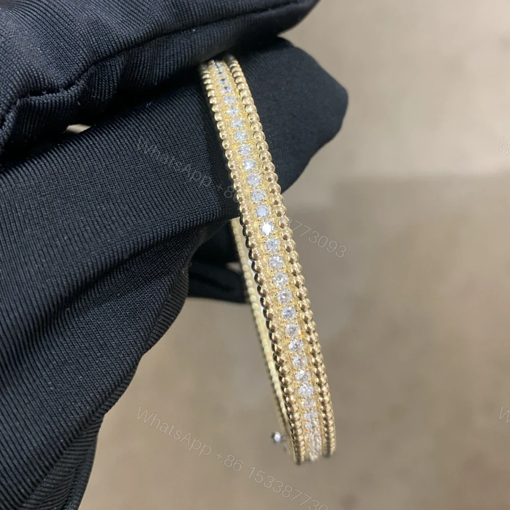 View 7 of 高仿首飾VanCleef&Arpels*RP27A00單排鑲鑽黃金手鐲