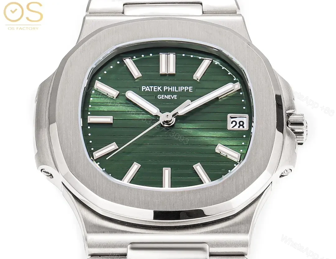 View 4 of Patek Philippe Nautilus Green Dial Steel Watch
