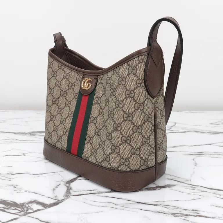 View 5 of G GG Supreme Shoulder Bag: Signature Craft & Versatility