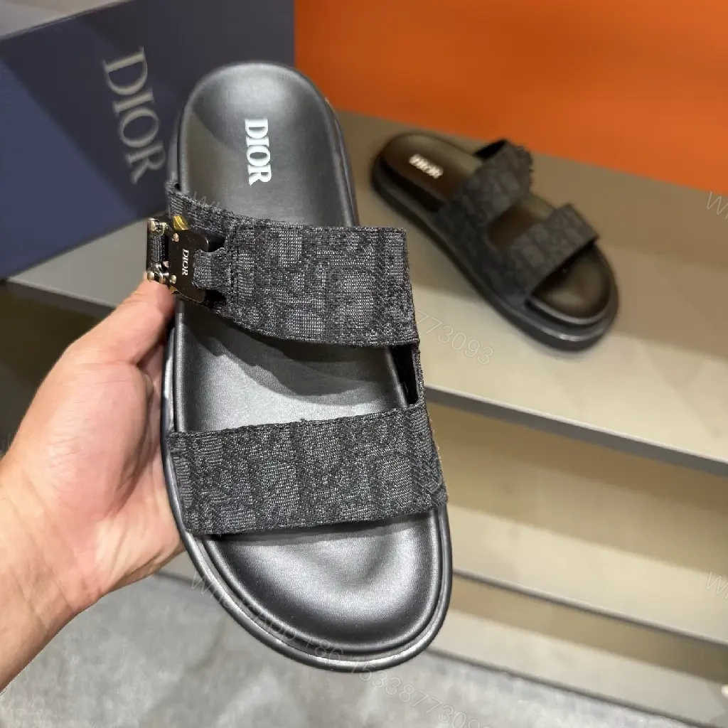 View 5 of Textured Jacquard-Stride Sandals with Luxe Straps