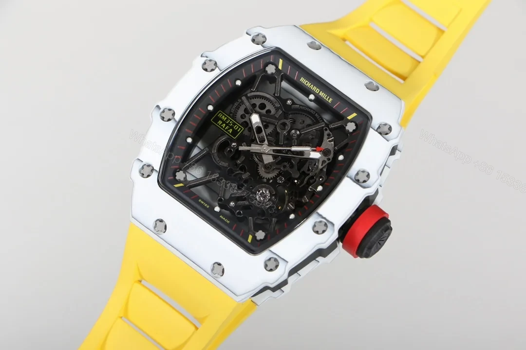 View 3 of Richard Mille RM35-01 NTPT Carbon Fiber RMUL3 White Gemstone Suspension Watch RM35-01-CARBON-WGS4