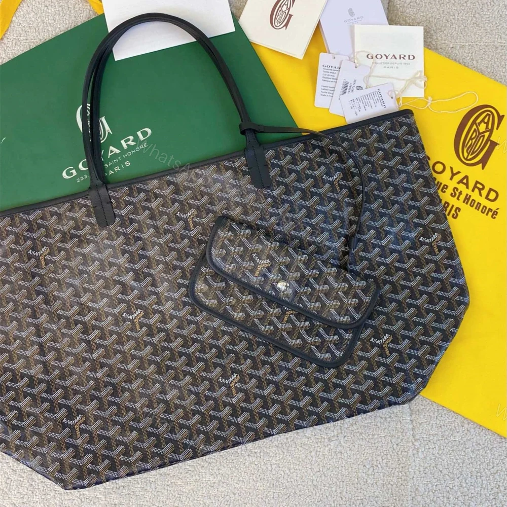 高仿Goyard*STLOUI8滿印Tote媽咪袋黑色大號免檢版 — view 1