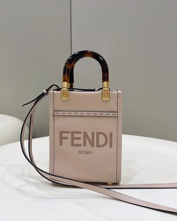 Minimalist Luxe Mini Tote: Chequered Tortoiseshell Handle Bag — view 1