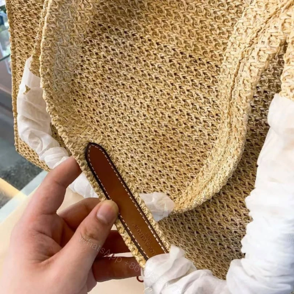 View 7 of Louis Vuitton Onthego MM Natural Raffia Tan 30Cm M24723