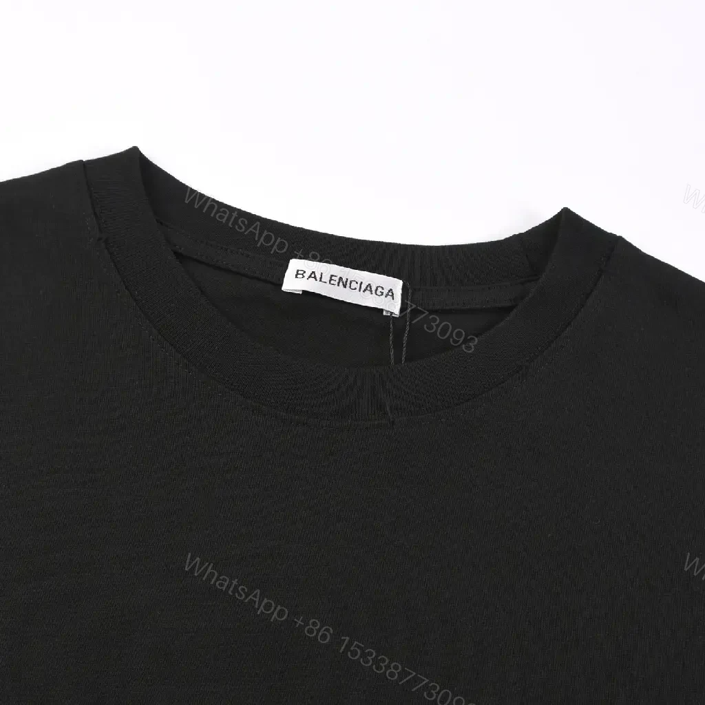 View 3 of Minimalist Black Cotton Tee: Subtle Luxury, Everyday Essential