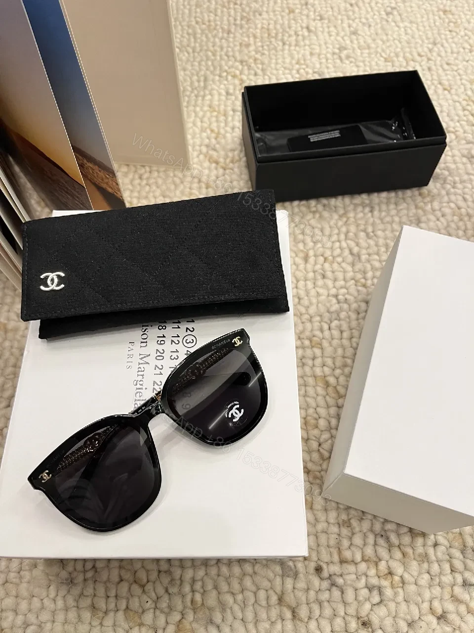 View 5 of Cat Eye Sunglasses - Acetate/Metal, Bold Luxe, Signature Detailing, Sunglasses