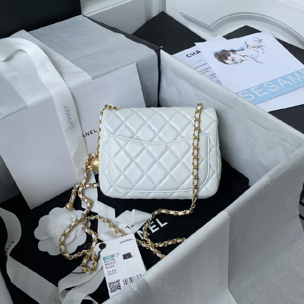 View 5 of Gold-Chain Quilted Flap Bag: Luxe Everyday Icon