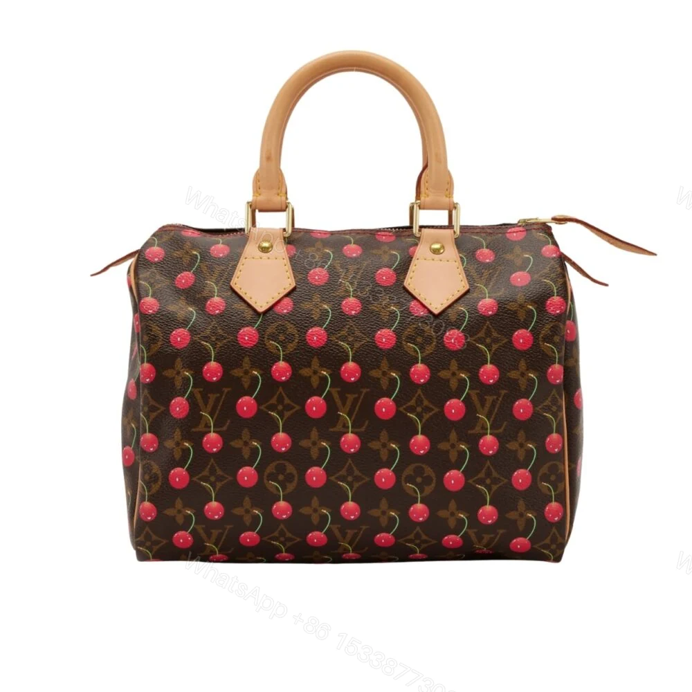 Louis Vuitton X Takashi Murakami Monogram Cerise Speedy 25 Gold Hardware Brown 25Cm — view 1