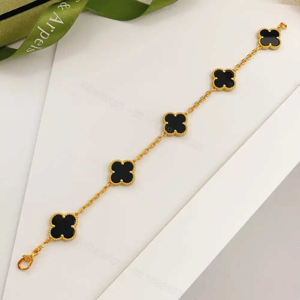 View 10 of 高仿首飾VanCleef&Arpels*RA41300黑瑪瑙黃金手鏈