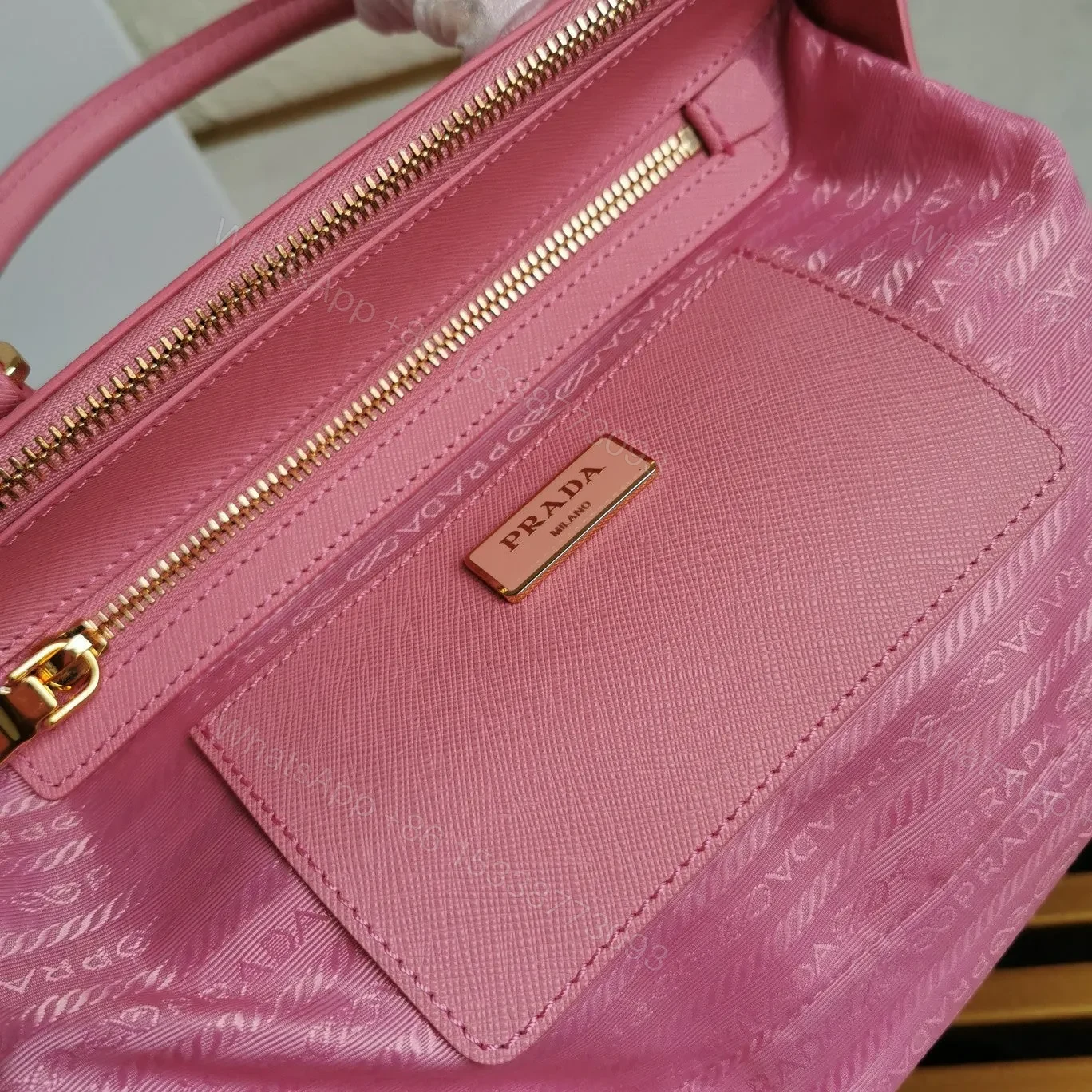 View 5 of MEDIUM GALLERIA 28 PINK SAFFIANO LEATHER