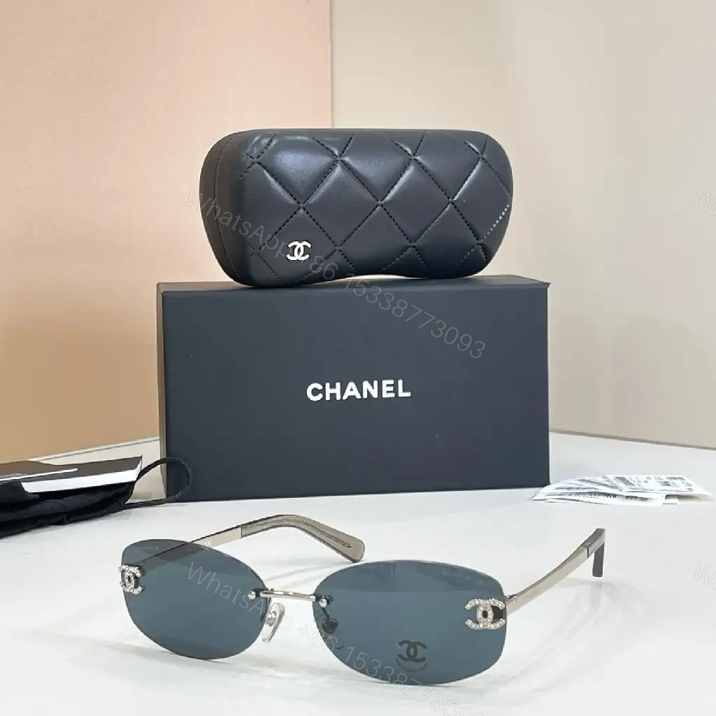 View 10 of Lux Shade Sunglasses: Quilted Alloy Frame, Rimless Style