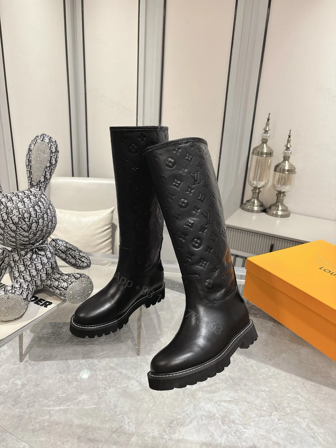 View 5 of LOUIS VUITTON TERRITORY FLAT HIGH BOOT BLACK 1ADD2X