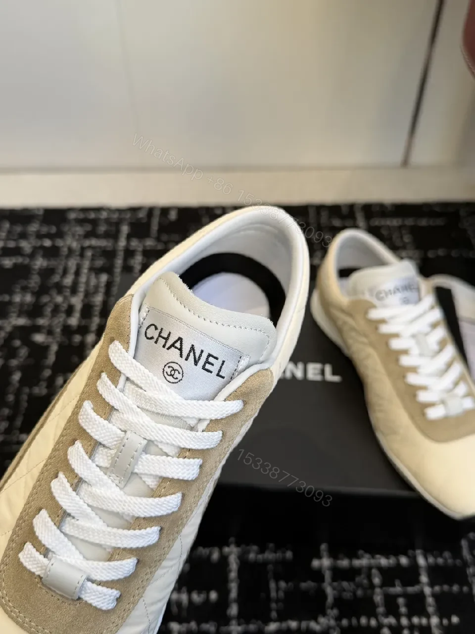 View 7 of Quilted Leather Sneaker: Luxe Chanel-Inspired Comfort Shoes
