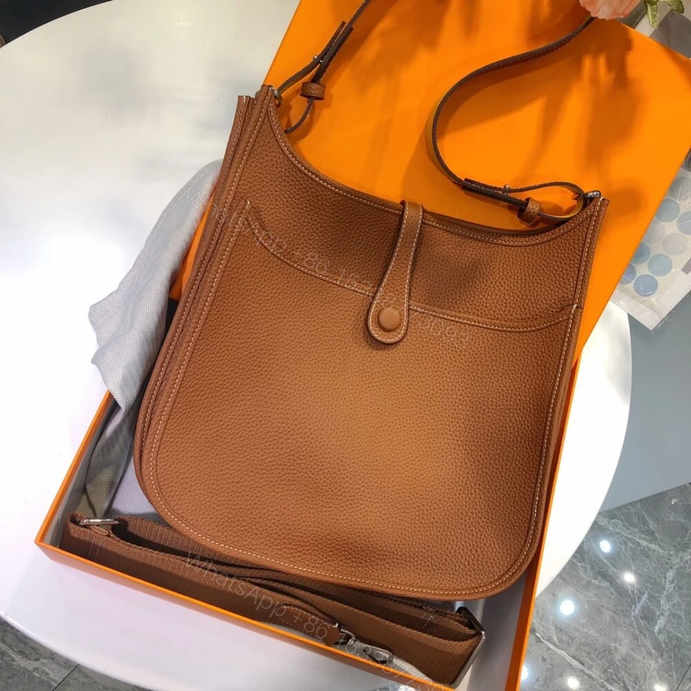 View 5 of Hermes Evelyne 29 Clemence Brown 25cm