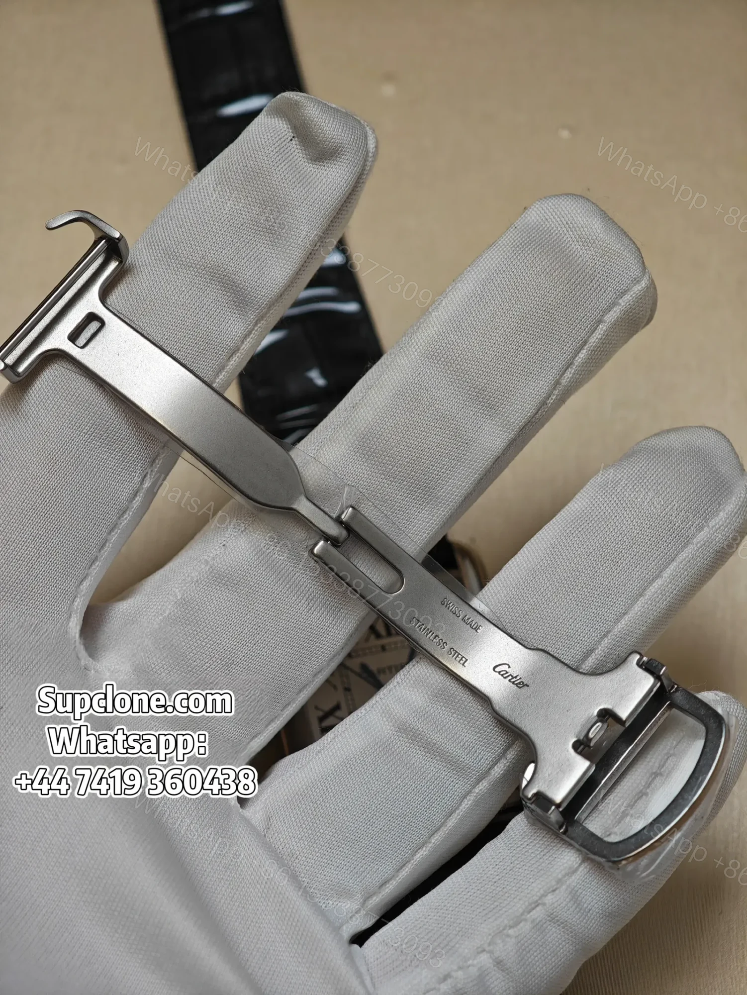 View 8 of Cartier Tank WSTA0141 41×31mm Super Clone Automatic Replica Leather Strap