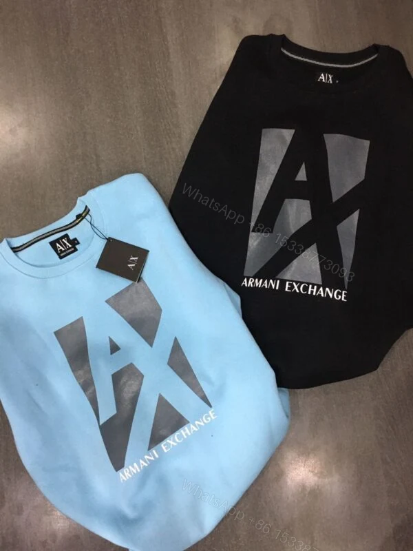 View 3 of BUY FIRST COPY ARMANI EXCHANGE SUMMER COTTON FLEECE SWEATSHIRT
