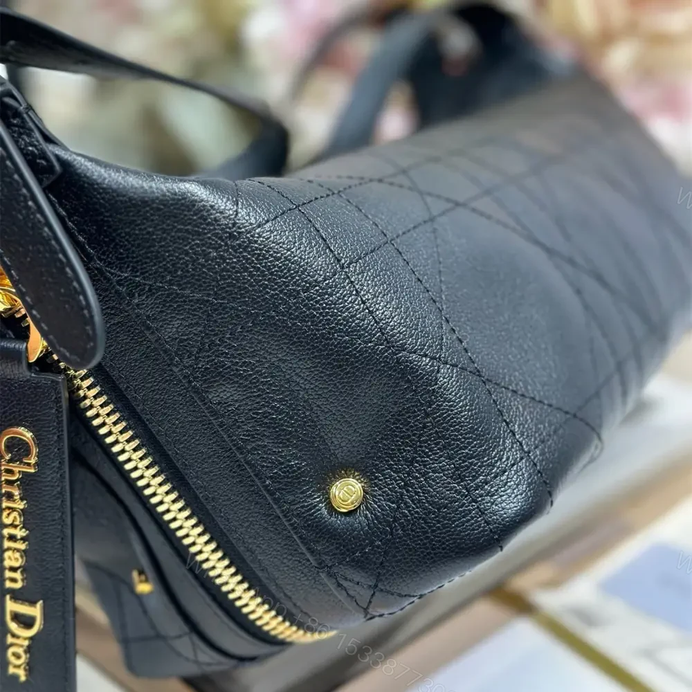 View 5 of 高仿Dior*D-Journey系列M2416M900小牛皮單肩包小號黑色免檢版