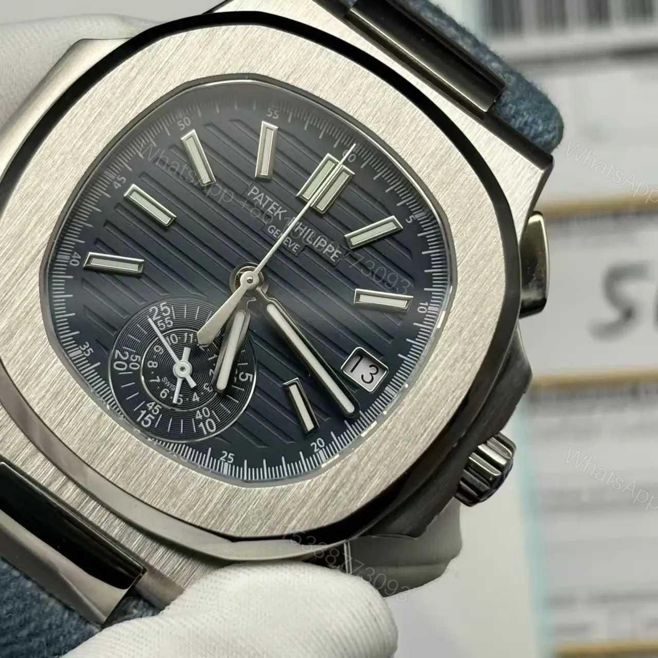 View 5 of Super Clone Replica Denim Patek Philippe Nautilus 5980/60G – 2024