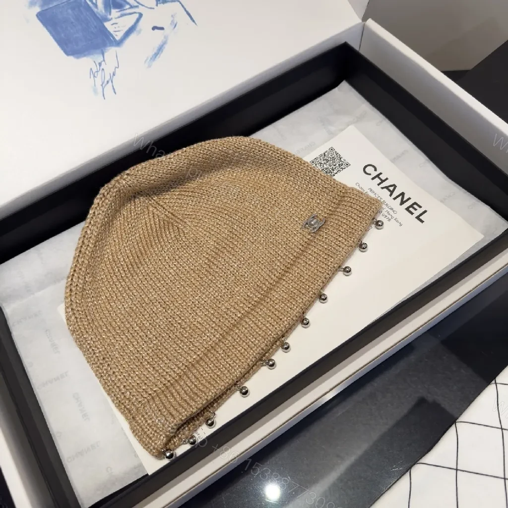View 8 of Textured Knit Beanie with Signature Detail - Premium Style Beanie