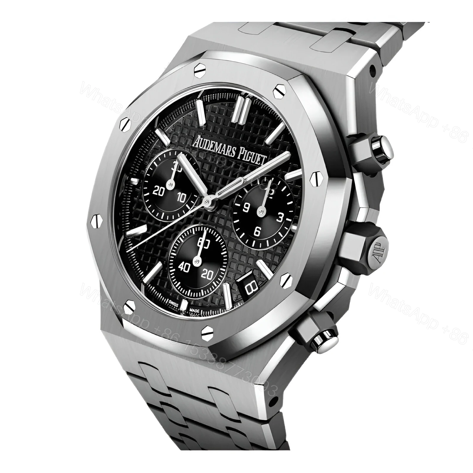 View 3 of Audemars Piguet Royal Oak Steel 26240ST.OO.1320ST.06 Black Dial Replica