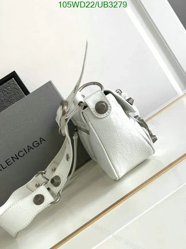 View 25 of Le Cagole XS Sling Bag White Dupe Balenciaga 2P1J37