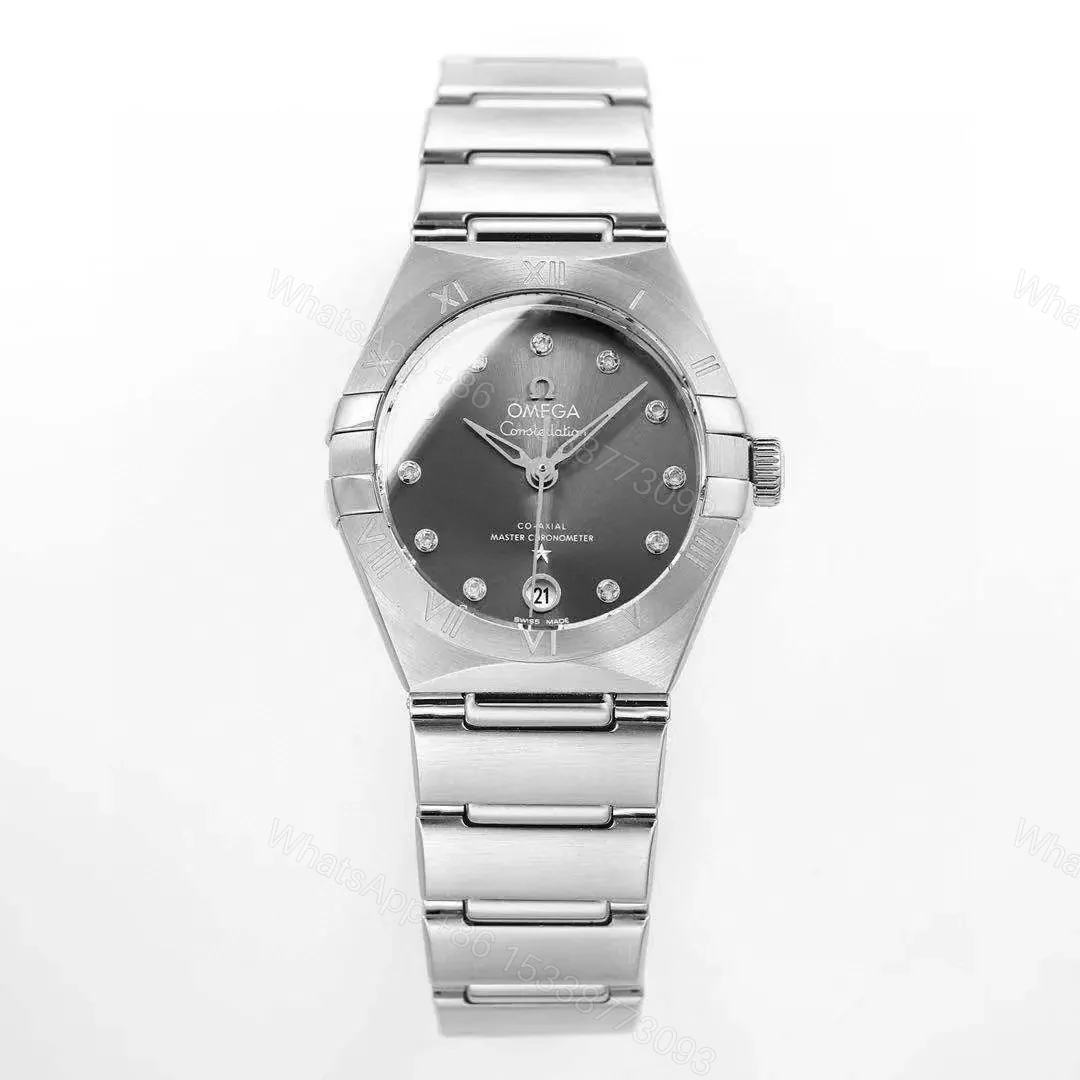 View 2 of Omega Constellation 29MM Women’s Watch V6 Version Silver with Diamond Markers Stainless Steel Bracelet