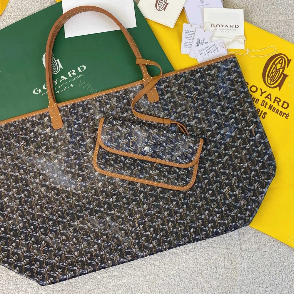 View 2 of 高仿Goyard*STLOUIG滿印Tote購物袋棕色中號免檢版