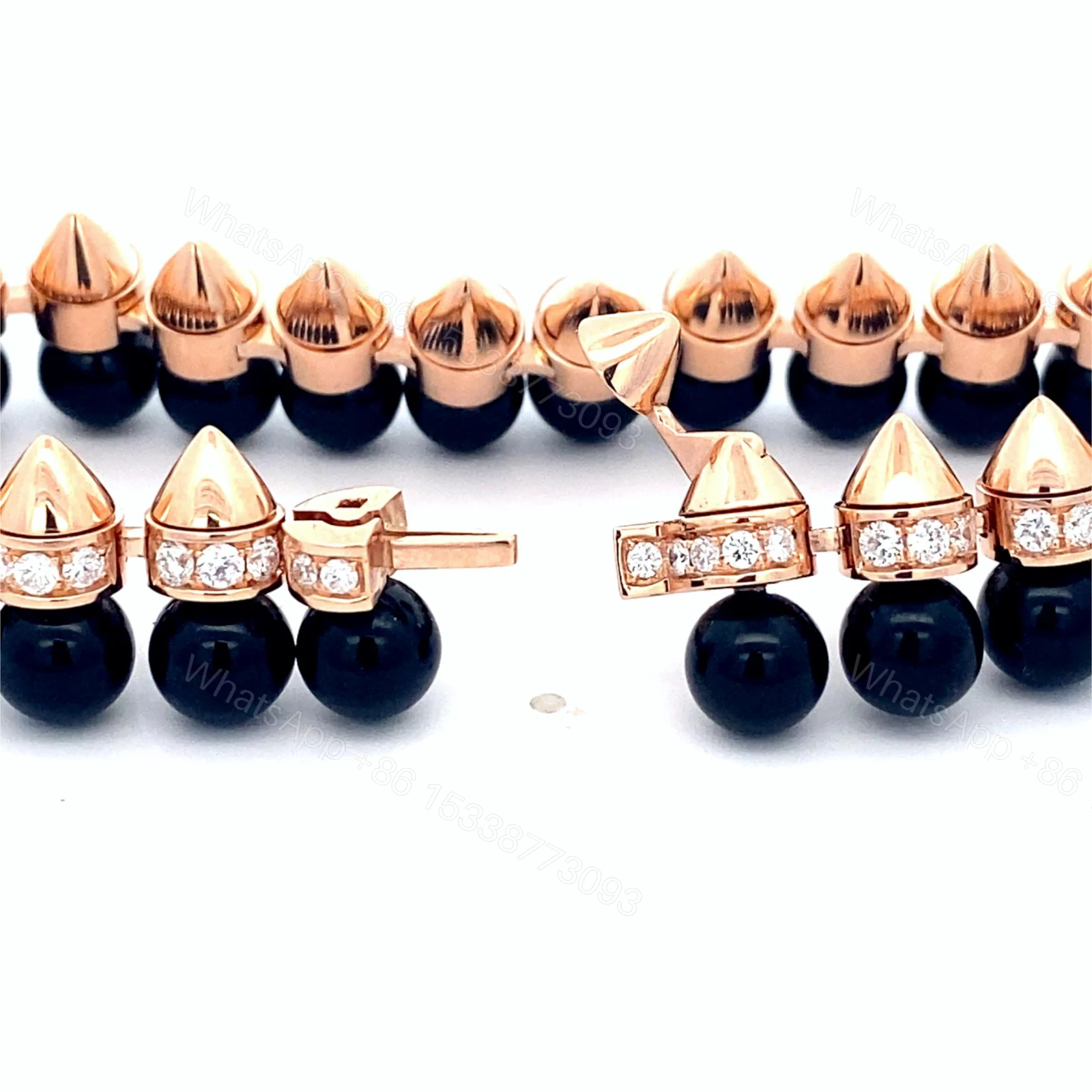 View 5 of 18K Rose Gold Clash de Cartier Black Onyx and Diamond Bracelet