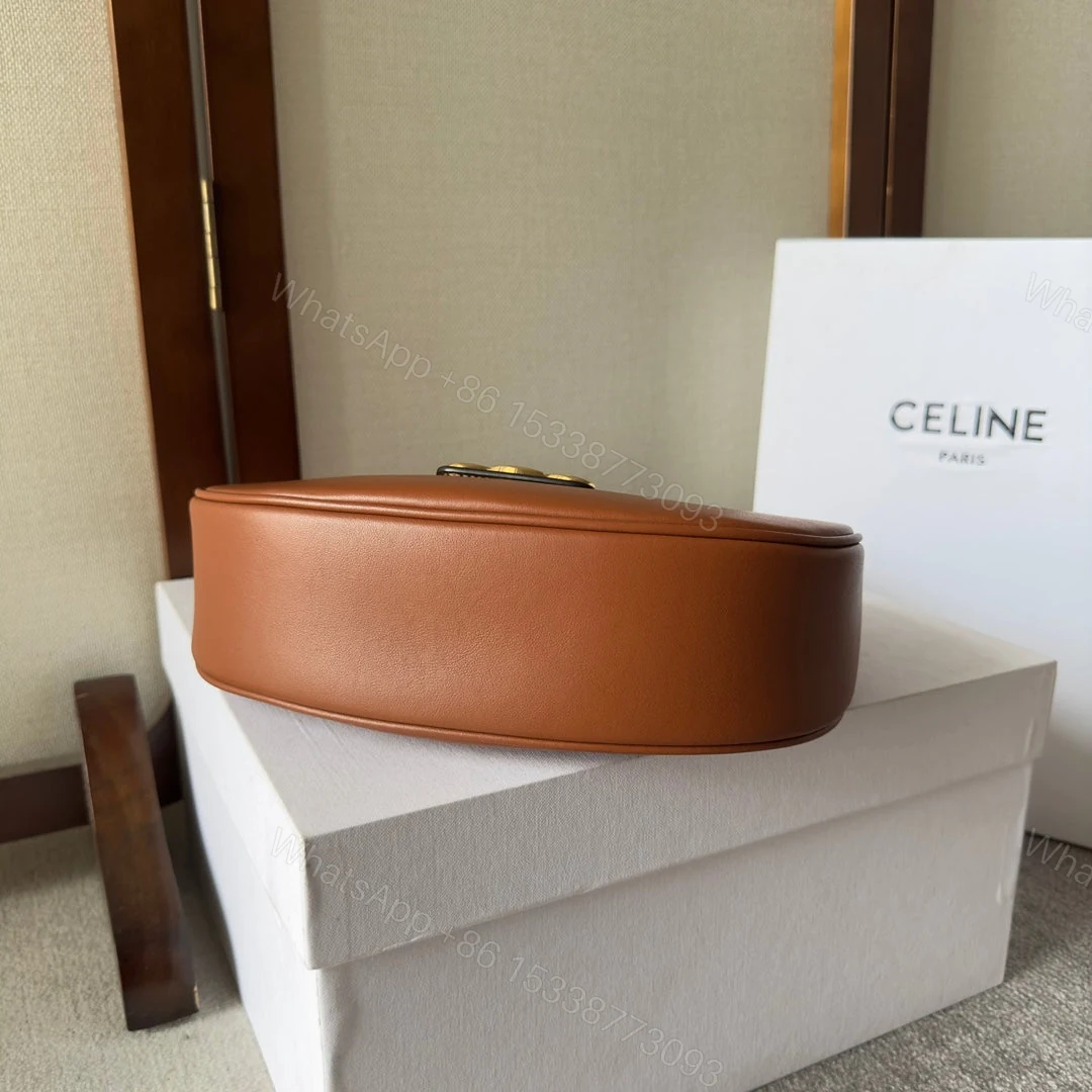 View 6 of CELINE AVA TRIOMPHE SOFT BAG IN SMOOTH CALFSKIN TAN