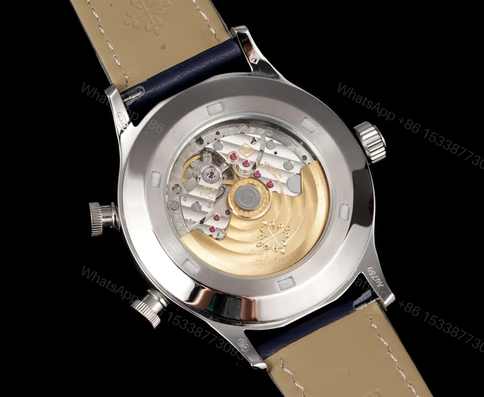 View 6 of Patek Philippe Calatrava Pilot Travel Time 42mm Leather Strap Premium Edition PATEK-PILOT-TT-42