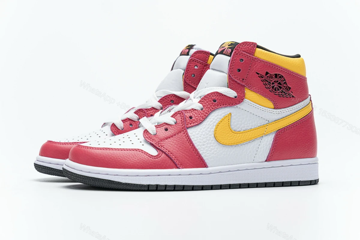 View 3 of Air Jordan 1 High OG Light Fusion Red 555088-603