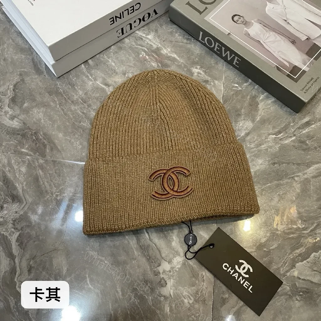 View 12 of Colorful Knit Beanie with Luxe Logo Emblem