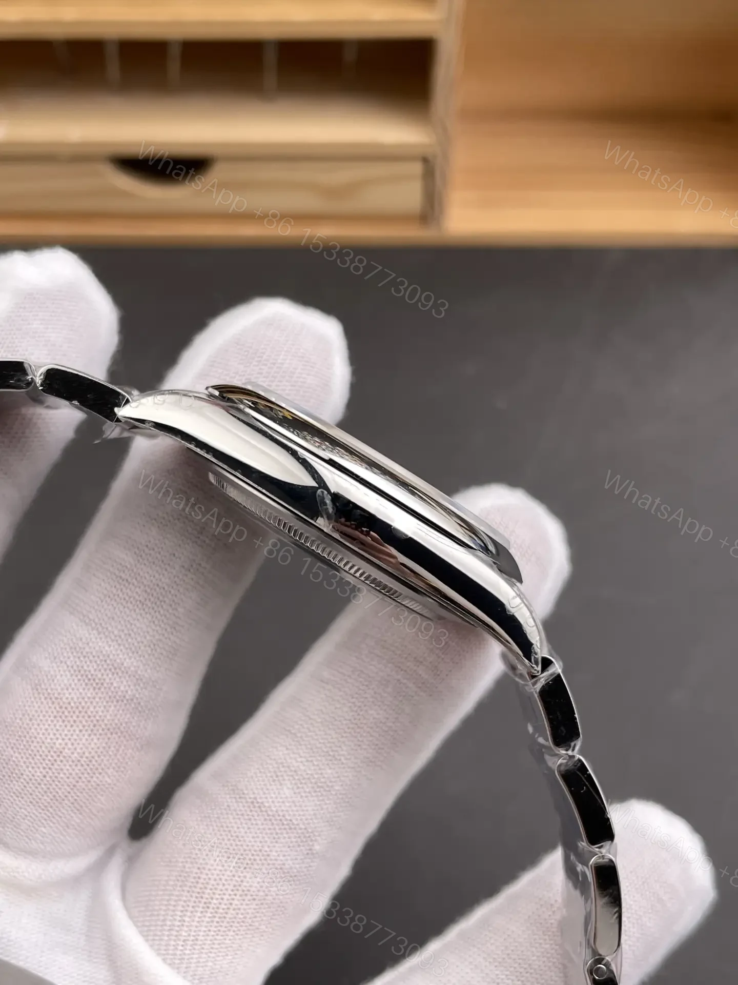 View 5 of Rolex Oyster Perpetual 41 134300 Silver Dial Watch 134300-0001