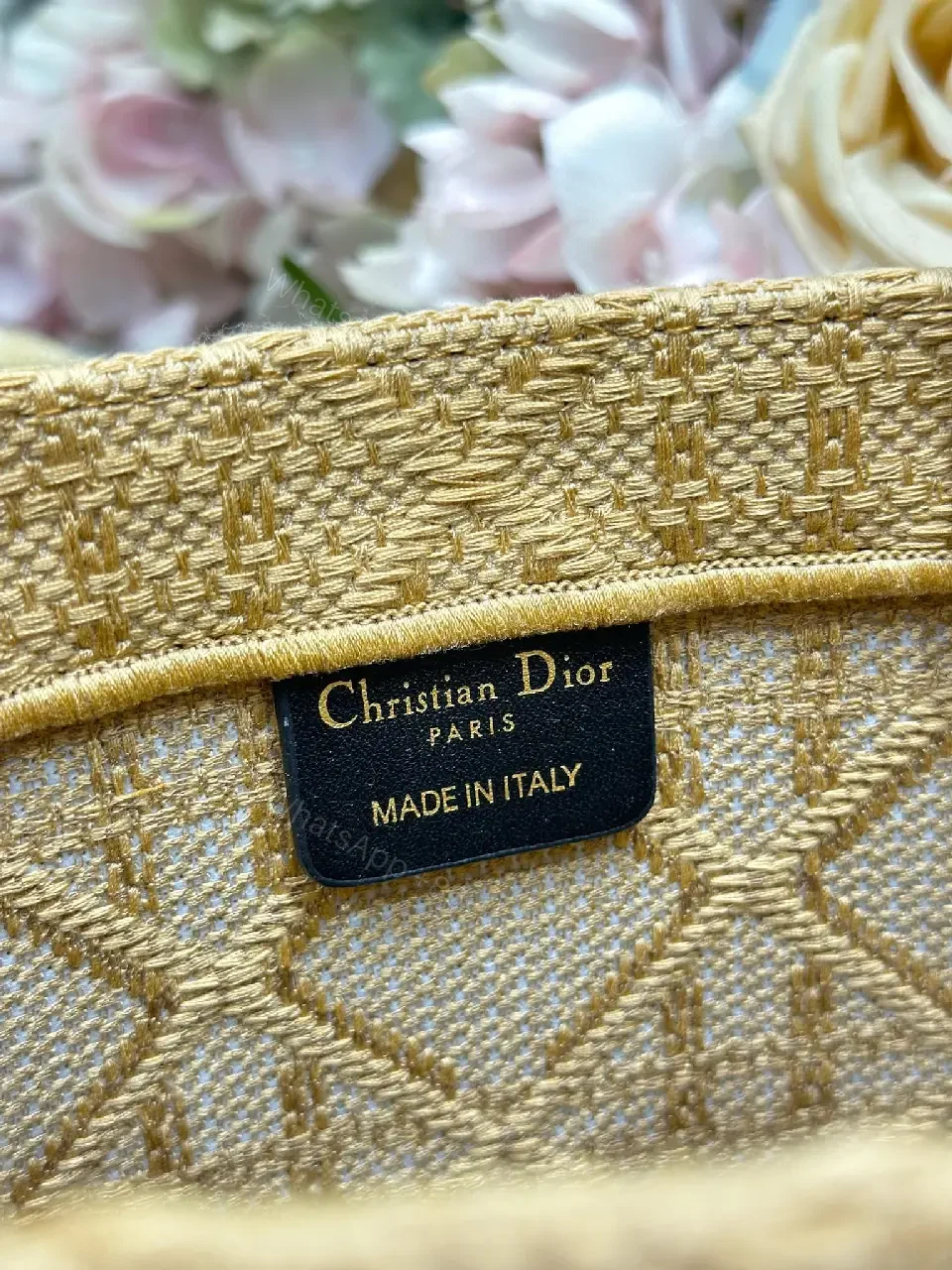 View 5 of Gold Quilted Mini Bag: Structured Luxury Carryall